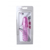 Розовая насадка с нежными шипами - 13,5 см. - Toyfa Basic - в Димитровграде купить с доставкой