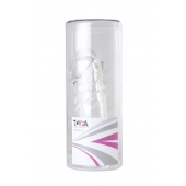 Прозрачная гелевая насадка с клиторальным отростком - 13 см. - Toyfa Basic - в Димитровграде купить с доставкой