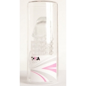 Гелевая прозрачная насадка с 2 отростками - 13 см. - Toyfa Basic - в Димитровграде купить с доставкой