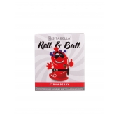 Стимулирующий презерватив-насадка Roll   Ball Strawberry - Sitabella - купить с доставкой в Димитровграде