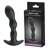 Черный анальный стимулятор простаты с вибрацией Special Anal Massager - 14,5 см. - Baile - в Димитровграде купить с доставкой