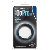 Черно-синее эрекционное кольцо Silicone Go Pro Cock Ring - Blush Novelties - в Димитровграде купить с доставкой