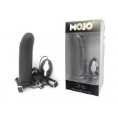 Черный страпон с вибратором Mojo Ghia - Seven Creations - купить с доставкой в Димитровграде