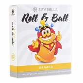 Стимулирующий презерватив-насадка Roll   Ball Banana - Sitabella - купить с доставкой в Димитровграде