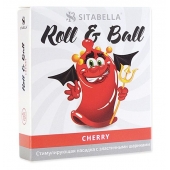 Стимулирующий презерватив-насадка Roll   Ball Cherry - Sitabella - купить с доставкой в Димитровграде