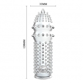 Закрытая прозрачная насадка Crystal sleeve - 14,2 см. - Erowoman-Eroman - в Димитровграде купить с доставкой