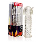 Закрытая прозрачная насадка на пенис Crystal Sleeve Faraon - 13,5 см. - Erowoman-Eroman - в Димитровграде купить с доставкой