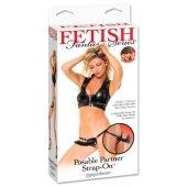 Черный податливый страпон Posable Partner Strap-On - 17,8 см. - Pipedream - купить с доставкой в Димитровграде