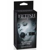Черный кляп с дырочками Breathable Ball Gag - Pipedream - купить с доставкой в Димитровграде