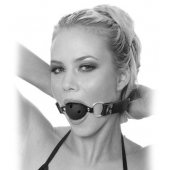 Черный кляп с дырочками Breathable Ball Gag - Pipedream - купить с доставкой в Димитровграде