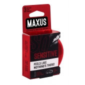 Ультратонкие презервативы в железном кейсе MAXUS Sensitive - 3 шт. - Maxus - купить с доставкой в Димитровграде