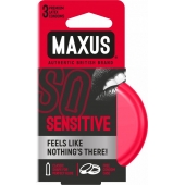 Ультратонкие презервативы в железном кейсе MAXUS Sensitive - 3 шт. - Maxus - купить с доставкой в Димитровграде