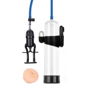 Прозрачная вакуумная вибропомпа Sex Expert с насадкой-вагиной - Sex Expert - в Димитровграде купить с доставкой