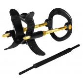 Черно-золотистый экстендер для пениса Sex Expert - Sex Expert - в Димитровграде купить с доставкой