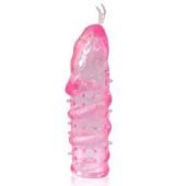 Закрытая рельефная насадка Crystal sleeve snakes в виде змеи с усиками - 14 см. - Erowoman-Eroman - в Димитровграде купить с доставкой
