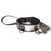 Стильный ошейник с металлическим блеском и поводком - Sitabella - купить с доставкой в Димитровграде