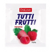 Пробник гель-смазки Tutti-frutti с малиновым вкусом - 4 гр. - Биоритм - купить с доставкой в Димитровграде