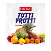 Пробник гель-смазки Tutti-frutti со вкусом тропических фруктов - 4 гр. - Биоритм - купить с доставкой в Димитровграде