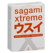 Ультратонкие презервативы Sagami Xtreme SUPERTHIN - 3 шт. - Sagami - купить с доставкой в Димитровграде