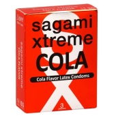 Ароматизированные презервативы Sagami Xtreme COLA - 3 шт. - Sagami - купить с доставкой в Димитровграде