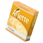 Презервативы Arlette Dotted с точечной текстурой - 3 шт. - Arlette - купить с доставкой в Димитровграде