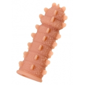 Телесная реалистичная насадка KOKOS Extreme Sleeve 04 с дополнительной стимуляцией - 12,7 см. - KOKOS - в Димитровграде купить с доставкой