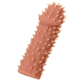 Телесная реалистичная насадка KOKOS Extreme Sleeve 07 с дополнительной стимуляцией - 12,7 см. - KOKOS - в Димитровграде купить с доставкой