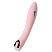 Розовый силиконовый вибратор с электростимуляцией TESLA G-POINT - 21 см. - ToyFa - купить с доставкой в Димитровграде