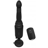 Черный вибромассажер с функцией поступательных движений Ass Thruster - Pipedream - купить с доставкой в Димитровграде