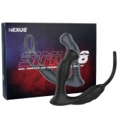 Черная анальная пробка NEXUS SIMUL8 с фиксацией на теле кольцами - Nexus Range - в Димитровграде купить с доставкой
