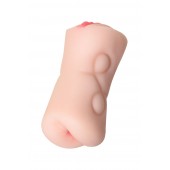 Телесный двусторонний мастурбатор Rich Fruit - вагина и анус - ToyFa - в Димитровграде купить с доставкой