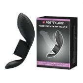 Черное кольцо на пенис с вибрацией Vibration Penis Sleeve - Baile - в Димитровграде купить с доставкой