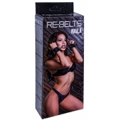 Черные кожаные наручники Naila - Rebelts - купить с доставкой в Димитровграде