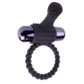 Черное эрекционное виброкольцо Vibrating Silicone Super Ring - Pipedream - в Димитровграде купить с доставкой