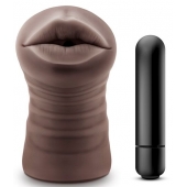 Коричневый мастурбатор-ротик Heather - Blush Novelties - в Димитровграде купить с доставкой