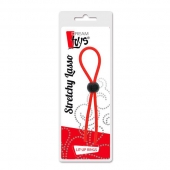Красное эрекционное лассо с одной бусиной-утяжкой STRETCHY THIN LASSO - Dream Toys - в Димитровграде купить с доставкой