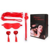 Пикантный набор БДСМ из 4 предметов в красном цвете - Notabu - купить с доставкой в Димитровграде