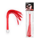 Красная плеть с рукоятью в оплетке - 28 см. - Notabu - купить с доставкой в Димитровграде