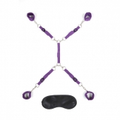 Фиолетовый набор фиксаций на кровати Classic Bedspreader - Lux Fetish - купить с доставкой в Димитровграде