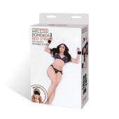 Чёрные манжеты для фиксации на кровати Bondage Bed Strap - Lux Fetish - купить с доставкой в Димитровграде