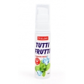 Гель-смазка Tutti-frutti со вкусом сладкой мяты - 30 гр. - Биоритм - купить с доставкой в Димитровграде