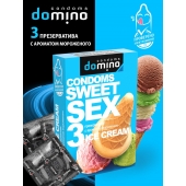 Презервативы для орального секса DOMINO Sweet Sex с ароматом мороженого - 3 шт. - Domino - купить с доставкой в Димитровграде