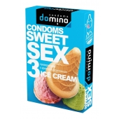 Презервативы для орального секса DOMINO Sweet Sex с ароматом мороженого - 3 шт. - Domino - купить с доставкой в Димитровграде