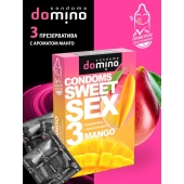 Презервативы для орального секса DOMINO Sweet Sex с ароматом манго - 3 шт. - Domino - купить с доставкой в Димитровграде