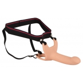 Силиконовый полый страпон на ремнях Silicone Strap-on - 16 см. - Orion - купить с доставкой в Димитровграде