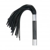 Черная плеть Easytoys Flogger With Metal Grip - 38 см. - Easy toys - купить с доставкой в Димитровграде
