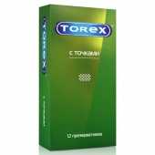 Текстурированные презервативы Torex  С точками  - 12 шт. - Torex - купить с доставкой в Димитровграде