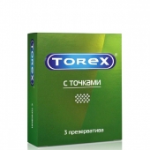 Текстурированные презервативы Torex  С точками  - 3 шт. - Torex - купить с доставкой в Димитровграде