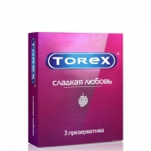 Презервативы Torex  Сладкая любовь  с ароматом клубники - 3 шт. - Torex - купить с доставкой в Димитровграде