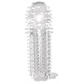 Закрытая прозрачная насадка на пенис с шипиками Nubby Sleeve - 14,5 см. - Chisa - в Димитровграде купить с доставкой